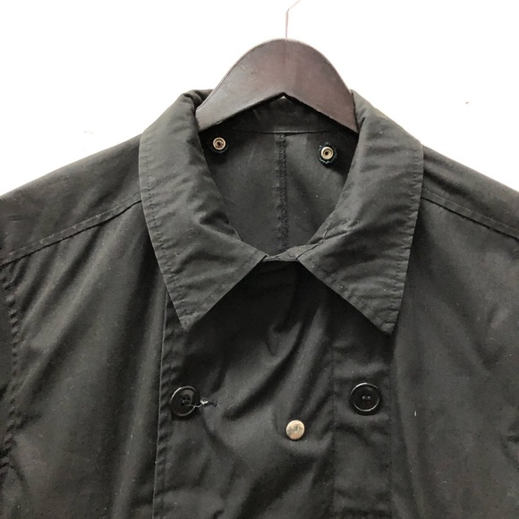 Engineered Garments Black Trench Style Jacket Double Breasted Size M - Picture 2 of 11